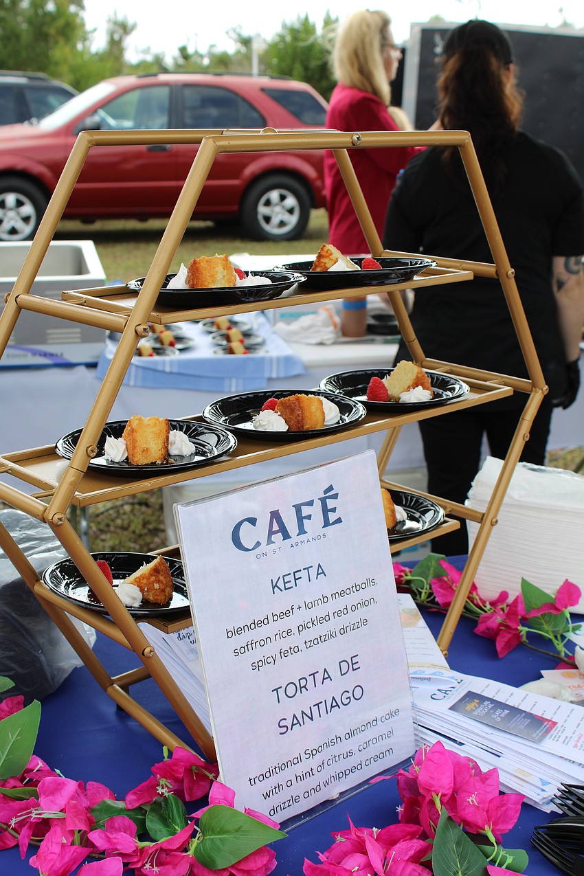 Lawn Party attendees got to try Café on St. Armands' Torta de Santiago, among other tasty bite-sized treats.