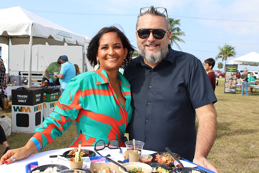 Scarlette Antigua and Brian Walton from Save Our Seabirds made their way over to the Lawn Party, again held on City Island this year.