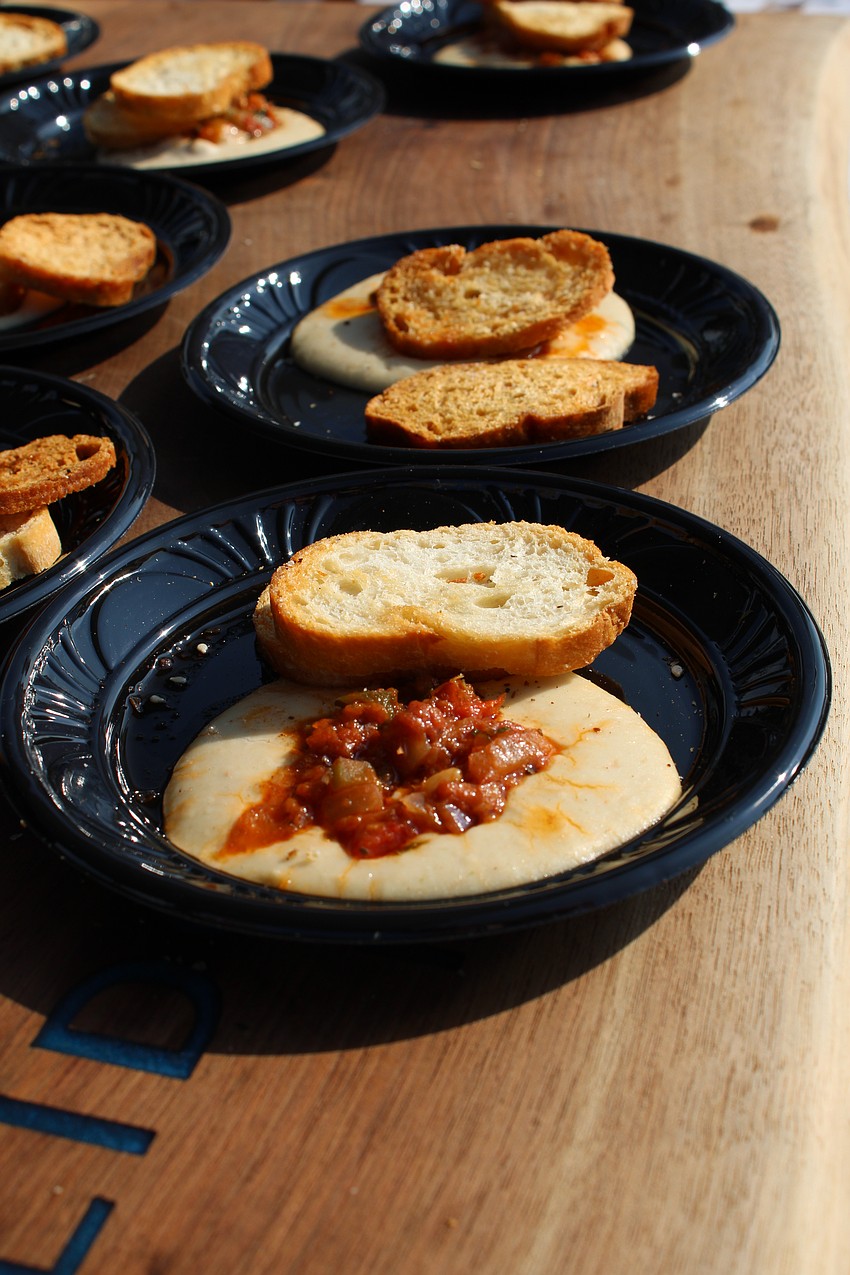 Slow-braised white bean hummus from the team at Drift Kitchen and Bar at Lido Beach had Lawn Party attendees' taste buds dancing.