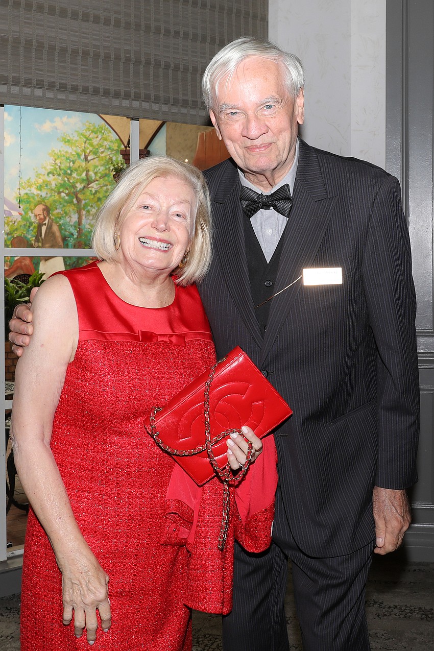 Sarasota Opera Guild past president Pat Dodge with Tom Glembocki