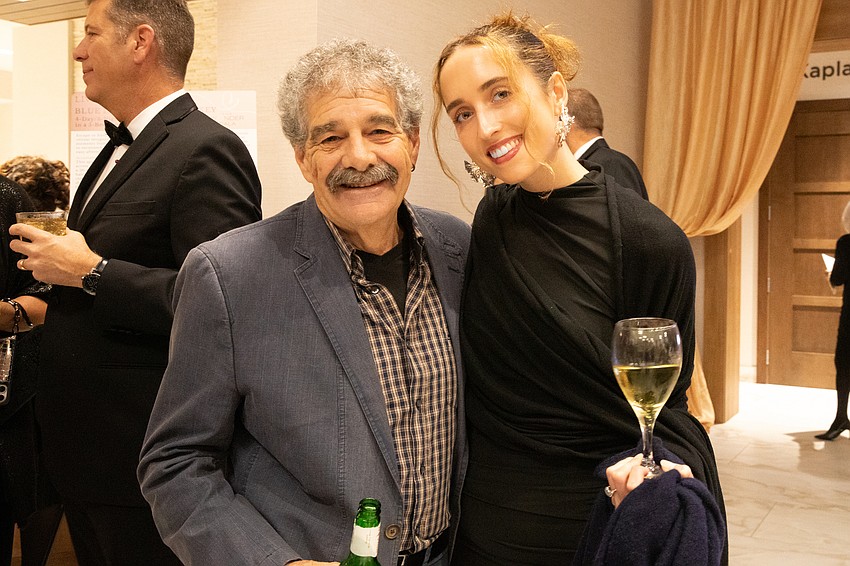 Louie Bloom and Emily Reynaud enjoy cocktail hour.