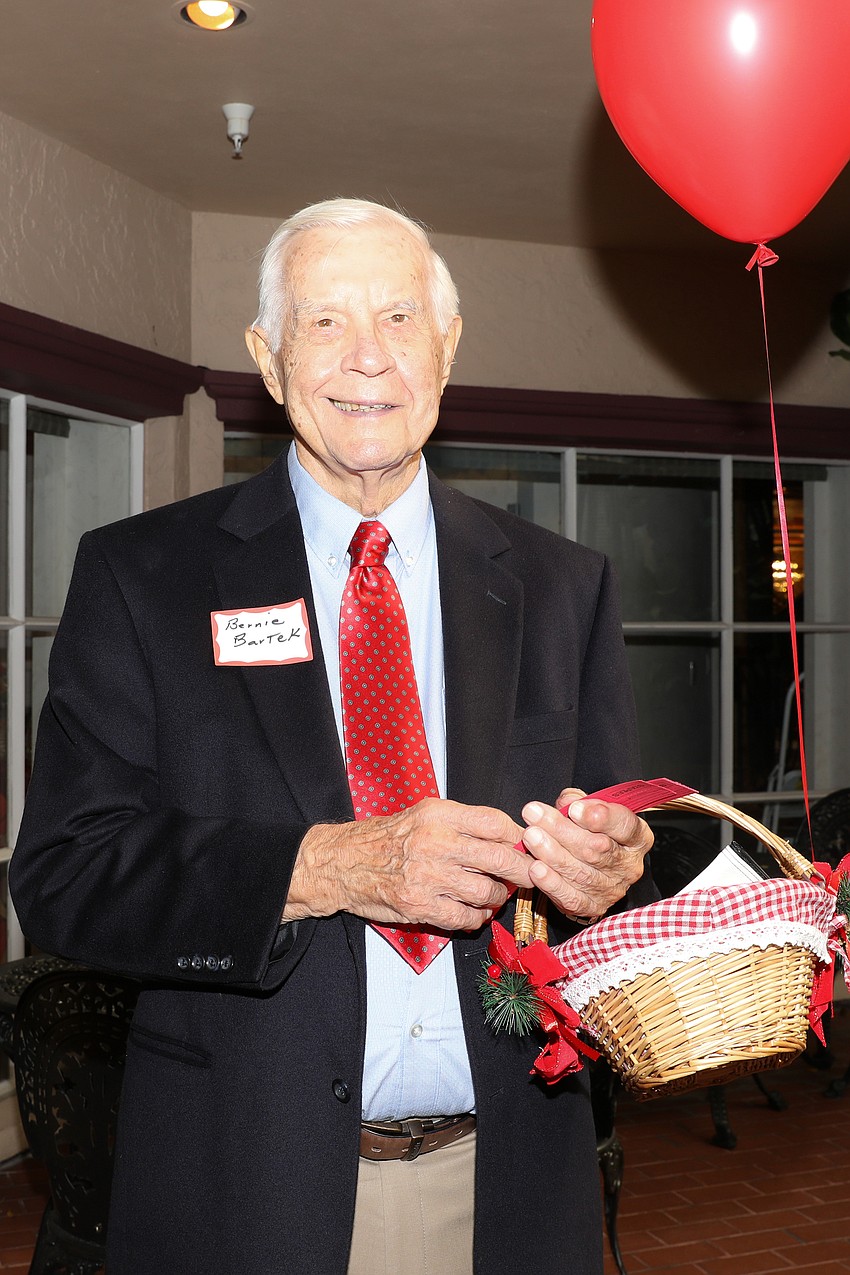 Raffle tickets for sale with Bernie Bartek.