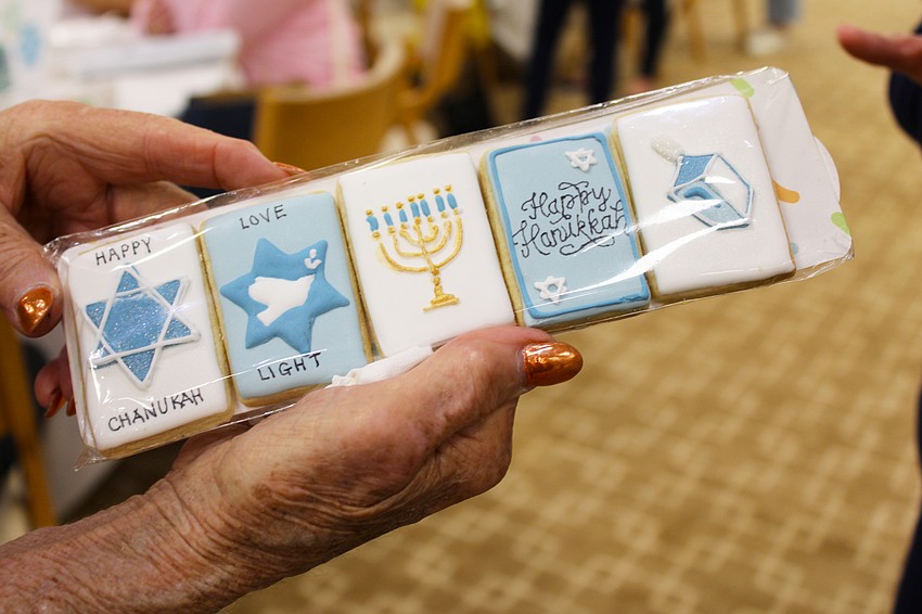 Intricately decorated cookies made for the perfect holiday treat for shoppers at the Hanukkah open house this weekend.