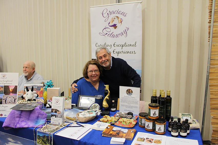 Lael and Giuliano Hazan of Gracious Getaways said they were glad to return to Longboat Key from their travels in time for the Hanukkah open house on Dec. 7.
