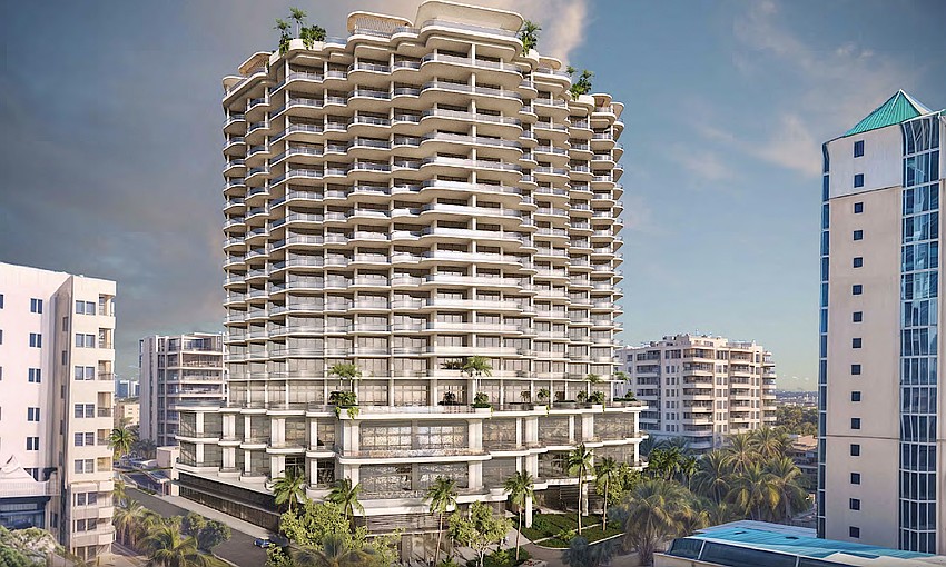 A rendering of Adagio at 1360 Ringling Blvd. A rendering of Adagio at 1360 Ringling Blvd.