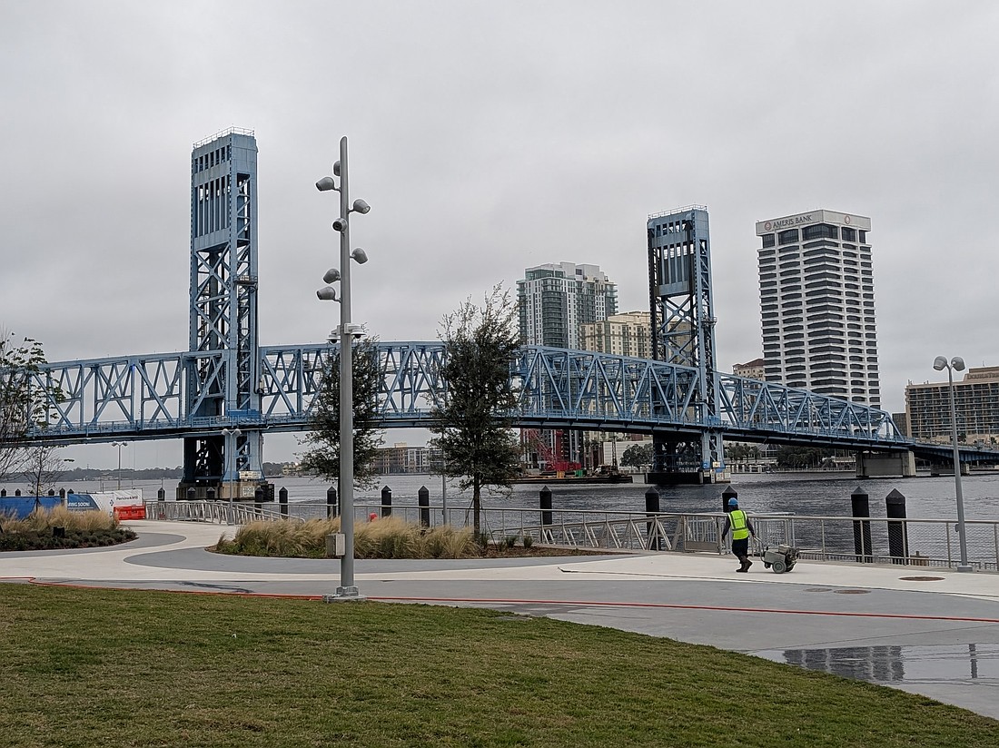 The Main Street Bridge across the St. Johns River in Downtown Jacksonville.