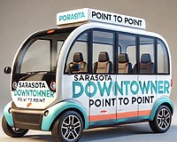 An example of what a downtown Sarasota point-to-point shuttle might look like.