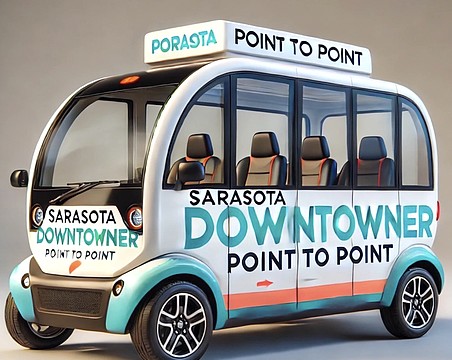 An example of what a downtown Sarasota point-to-point shuttle might look like.