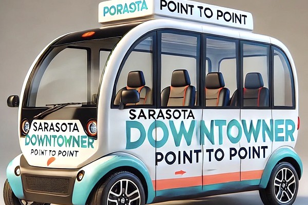 An example of what a downtown Sarasota point-to-point shuttle might look like.