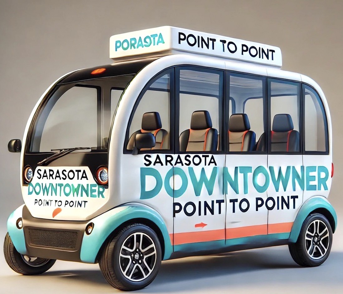 An example of what a downtown Sarasota point-to-point shuttle might look like.