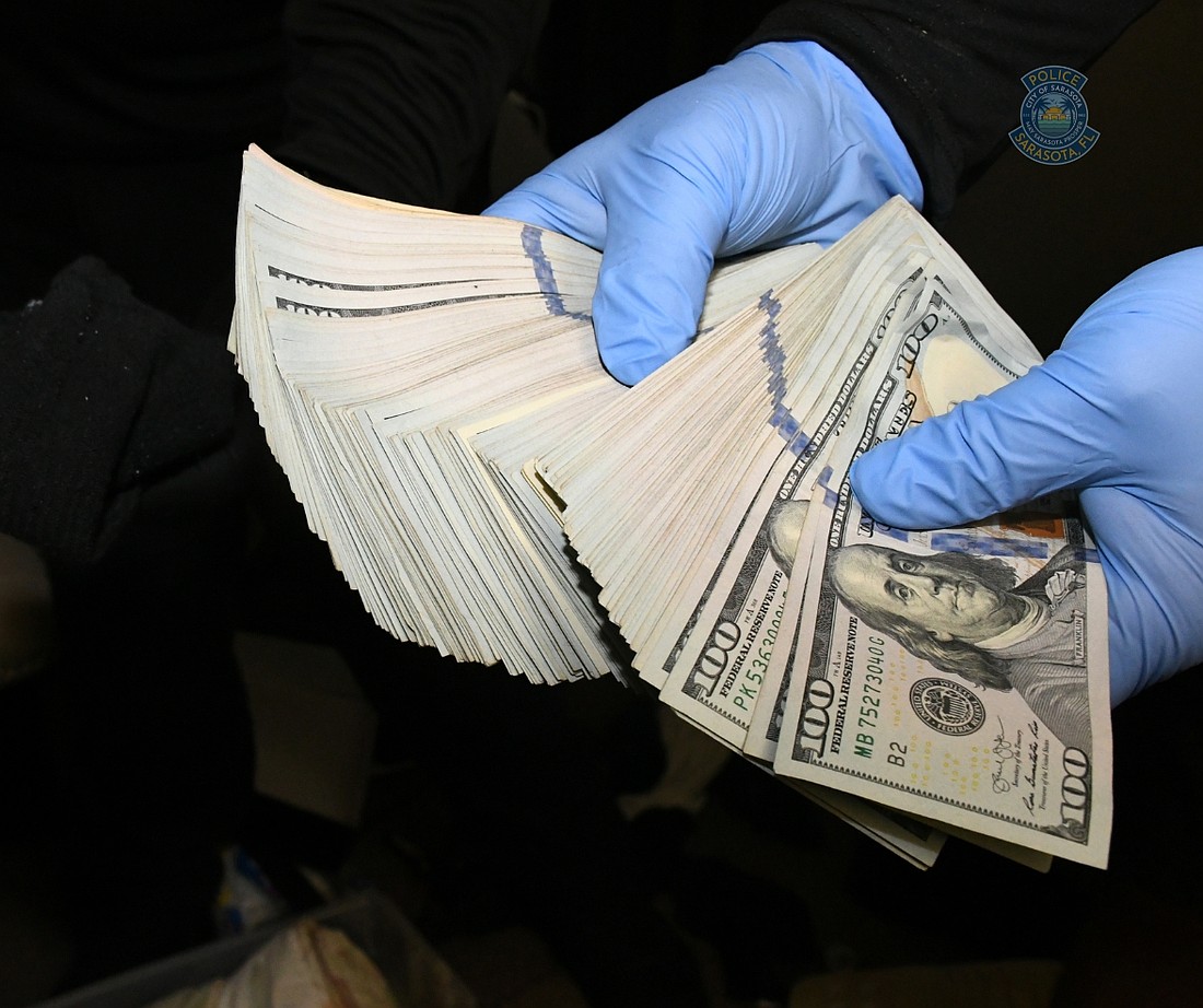 More than $25,000 in cash was found as part of a drug investigation last week at a Sarasota home.