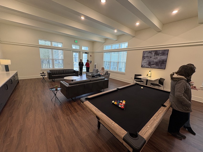 The community center at Village at Cedar Hills, an affordable housing community that opened Dec. 9 at 5051 Harlow Blvd. in West Jacksonville. The community offers 90 units with rents from about $500 to $1,380 based on household size and income. Ability Housing, a Jacksonville-based nonprofit, developed the $30.7 million project.