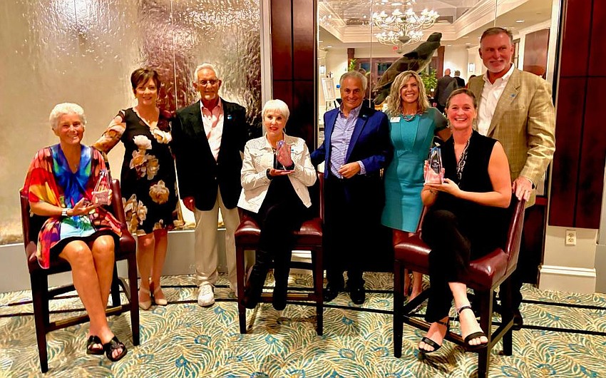 From left to right: Muffy Runnells, Ellie Lenkevich, Tony Papandrea, Nancy Katz-Arceo, Alan Messer, Laura Gilvary, Carla Cline and John Subers. Courtesy photo