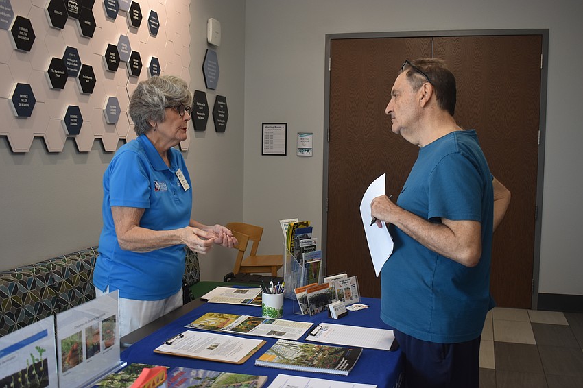 Lakewood Ranch's Karen Eckert is eager to answer any gardening questions, including Les DaCruz's questions about growing plants in an apartment.