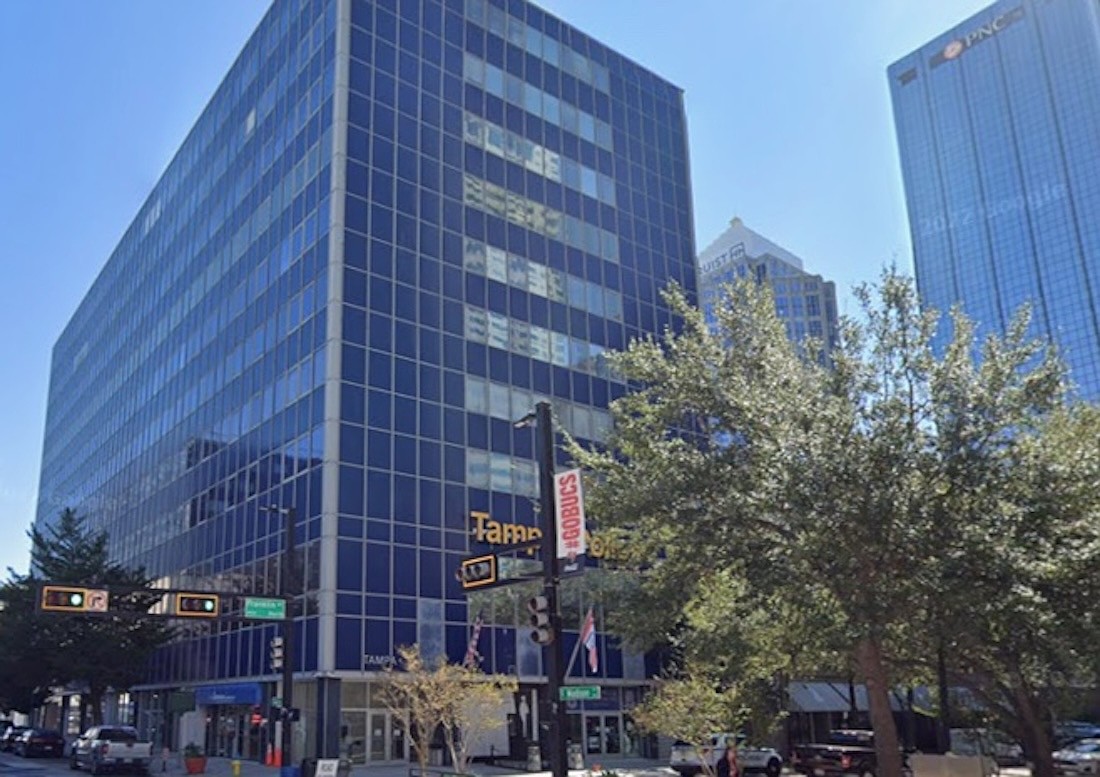 The Tampa Police Department Headquarters along North Franklin Street.