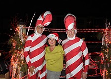 The team including Rick and Josie Bertie and Paul Christenson won second place overall and the award for best "docktail" at the Lighting of the Docks on Dec. 6 at Longboat Harbour.