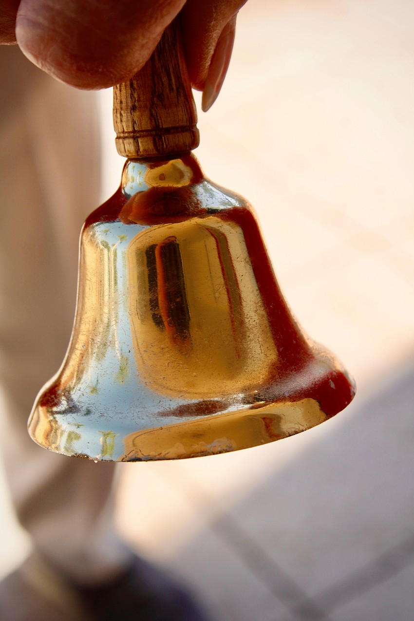 An essential tool of the trade for volunteers helping raise money for The Salvation Army is the iconic melodic bell.