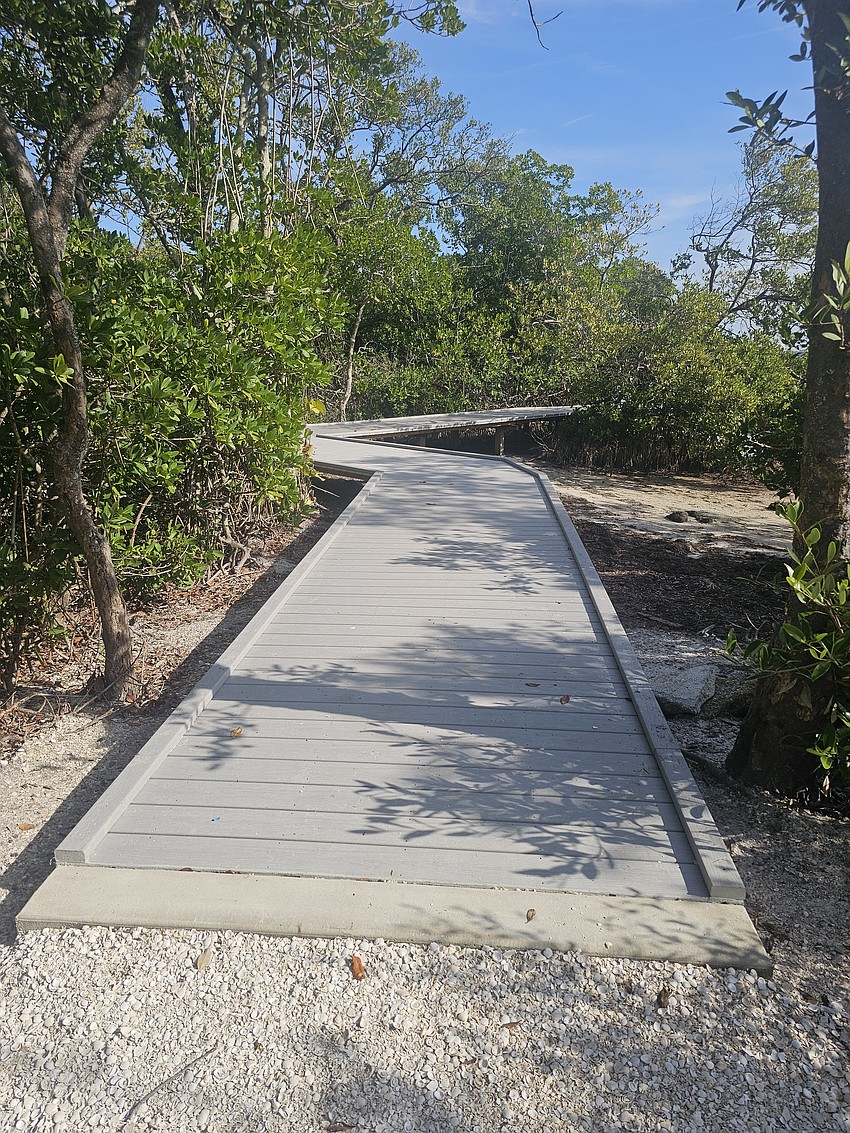 Repairs are complete at Joan M. Durante park in Longboat Key after the 2024 hurricanes damaged boardwalks on portions of the walking trail. Repairs are complete at Joan M. Durante park in Longboat Key after the 2024 hurricanes damaged boardwalks on portions of the walking trail.