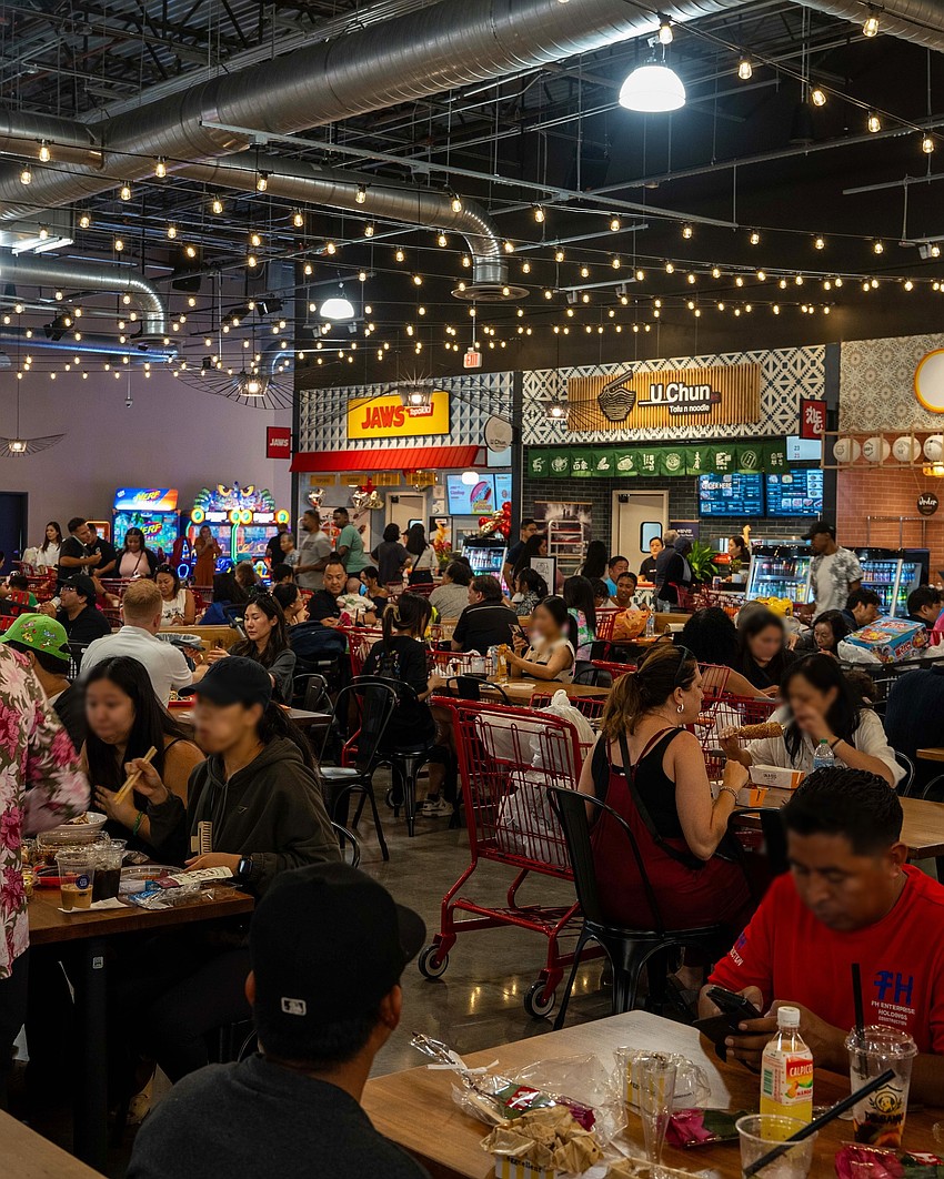 The food hall area inside the Orlando H Mart. The food hall area inside the Orlando H Mart.