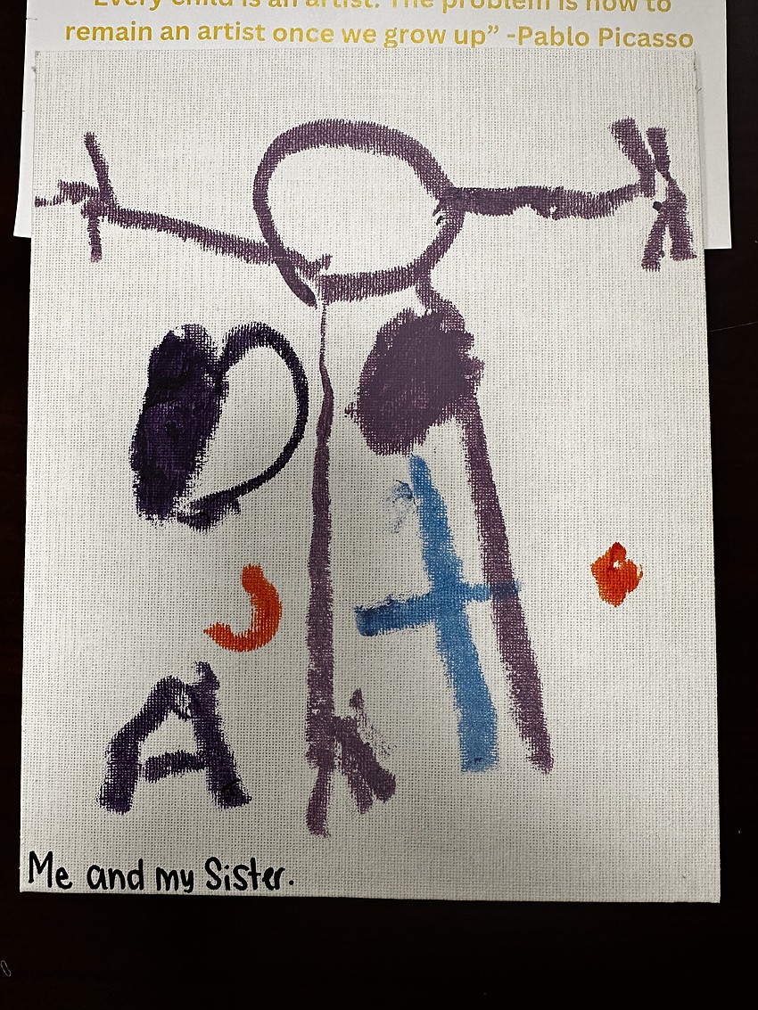 The winning artwork at United Methodist Christian School's Little Picasso Art Show. Courtesy photo