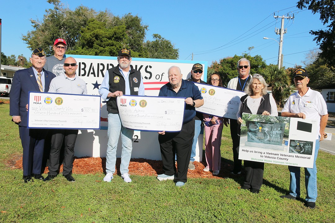 Military Officers Association of America Halifax Area Chapter donates $1,500 to local veteran organizations