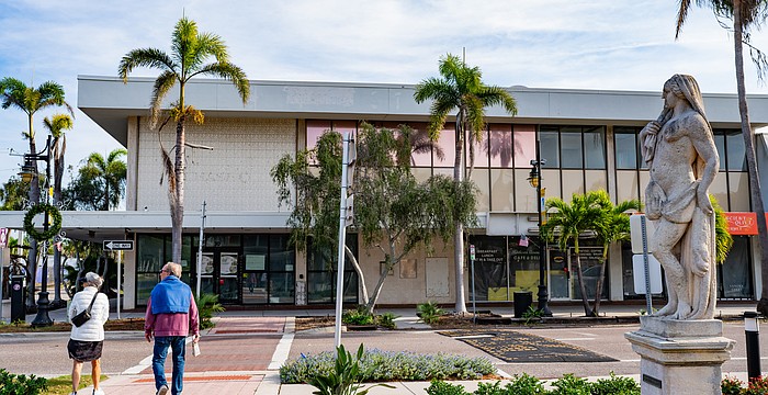 The building at the corner of N. Boulevard of the Presidents and Madison Drive may be the location of a revived Shore Restaurant on St. Armands Circle.