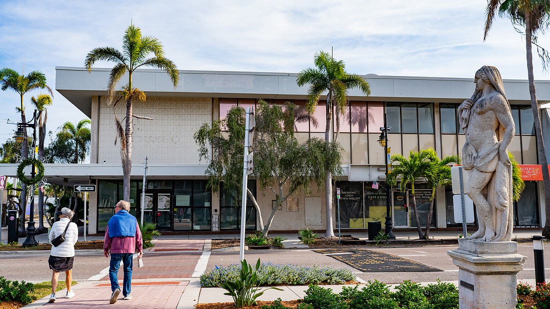 The building at the corner of N. Boulevard of the Presidents and Madison Drive may be the location of a revived Shore Restaurant on St. Armands Circle.
