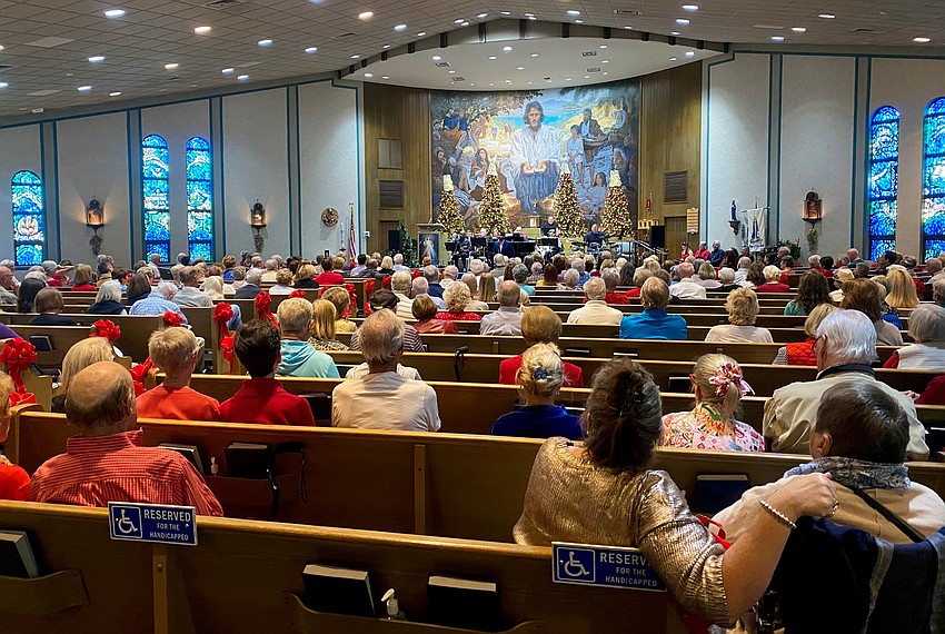 The pews were filled at the Dec. 12 Christmas concert at St. Mary, Star of the Sea, Catholic Church.