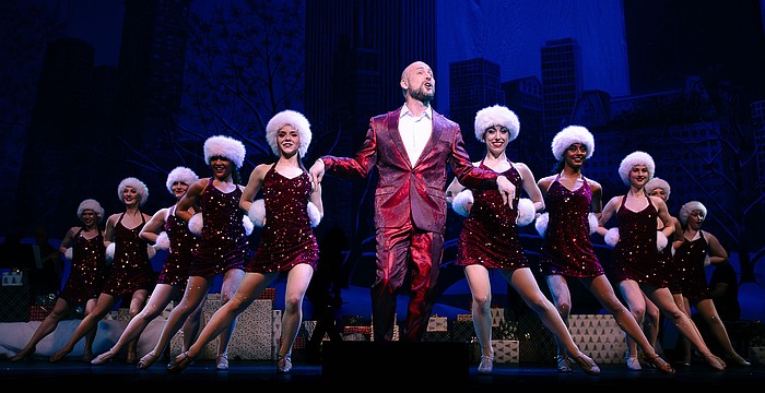 Justin Gomlak helps bring big city glamour to the Sarasota stage in "A Very Broadway Christmas," which plays Monday, Dec. 22, at the Van Wezel Performing Arts Hall.