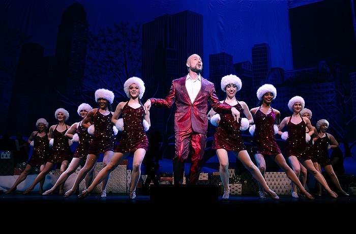 Justin Gomlak helps bring big city glamour to the Sarasota stage in "A Very Broadway Christmas," which plays Monday, Dec. 22, at the Van Wezel Performing Arts Hall.
