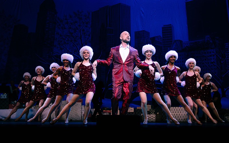 Justin Gomlak helps bring big city glamour to the Sarasota stage in "A Very Broadway Christmas," which plays Monday, Dec. 22, at the Van Wezel Performing Arts Hall.
