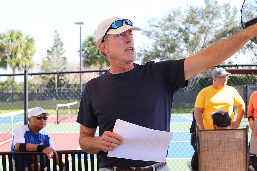 Lake House Cove's Bill Weihs, one of the DUPR coordinators for the Lakewood Ranch Pickleball Club, said he works hard to convince people to join the club and be team captains.