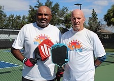The Lakewood Ranch Pickleball Club members Mike Mulwani and Greg Pogue lost their first scrimmage 11 to nothing in 2023, but that didn't stop them from pursuing the sport to better their skills.
