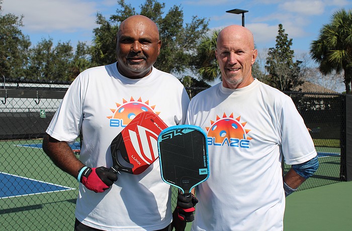 The Lakewood Ranch Pickleball Club members Mike Mulwani and Greg Pogue lost their first scrimmage 11 to nothing in 2023, but that didn't stop them from pursuing the sport to better their skills.