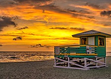 Sarasota County's beaches, which are consistently ranked among the nation's best, offer dramatic sunsets.