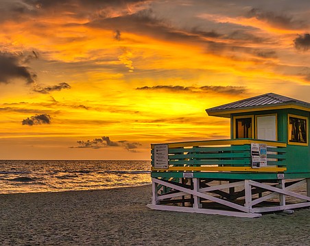 Sarasota County's beaches, which are consistently ranked among the nation's best, offer dramatic sunsets.