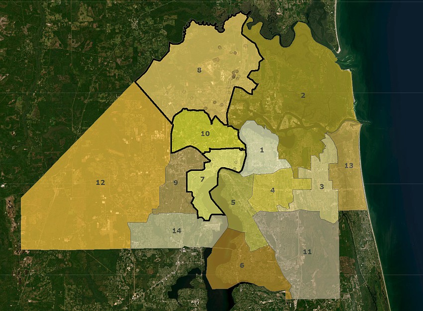 Jacksonville District 7 City Council member Jimmy Peluso, District 8 member Reggie Gaffney Jr. and District 10 member Ju’Coby Pittman want to keep a new Duval County jail out of their districts.