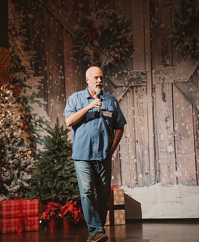 Ron Pawloski, Director of Biblical Counseling at Tomoka Christian Church giving the evening message, titled “Christmas Tensions Don’t Have to Be a Problem”. Photo Courtesy of Tomoka Christian Church