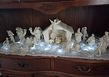 Myakka City's Diane and Rich Bartoszek display a handmade ceramic nativity scene each year.