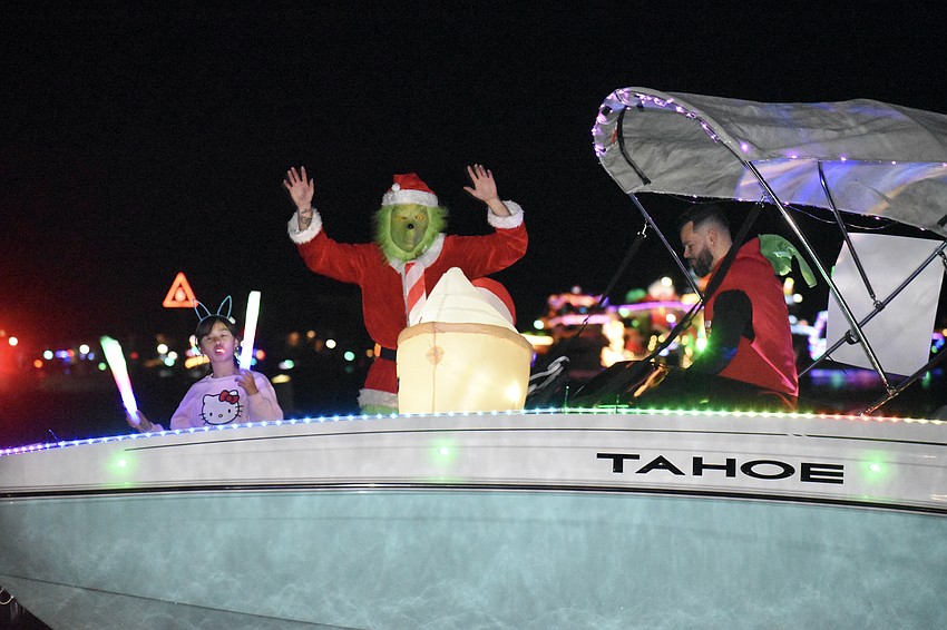 The Grinch waves from aboard Vietaly of the Sea.