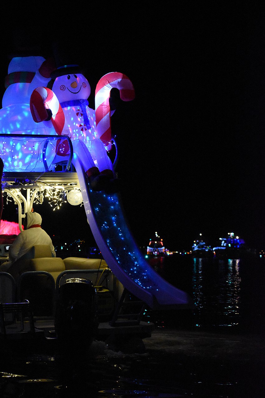 Salt Shaker featured a snowman slide.