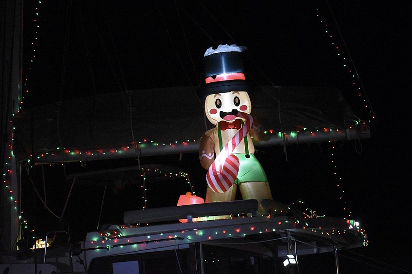 A gingerbread man appears atop Wanderlust.