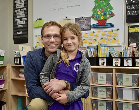 Pator Caleb Free's daughter JoJo Free attends Risen Savior Academy.