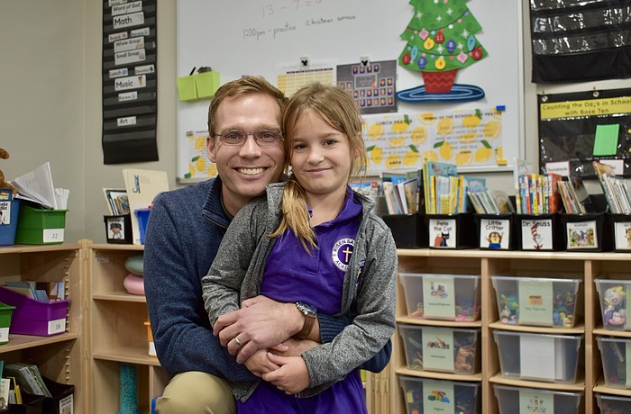 Pator Caleb Free's daughter JoJo Free attends Risen Savior Academy.