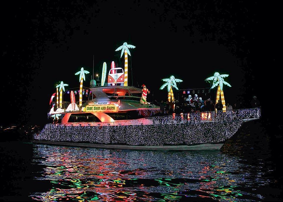 The Halifax River Yacht Club's Christmas boat parade will be held on Saturday, Dec. 20, starting at sunset. Photo courtesy of Daytona Christmas Boat Parade/Facebook