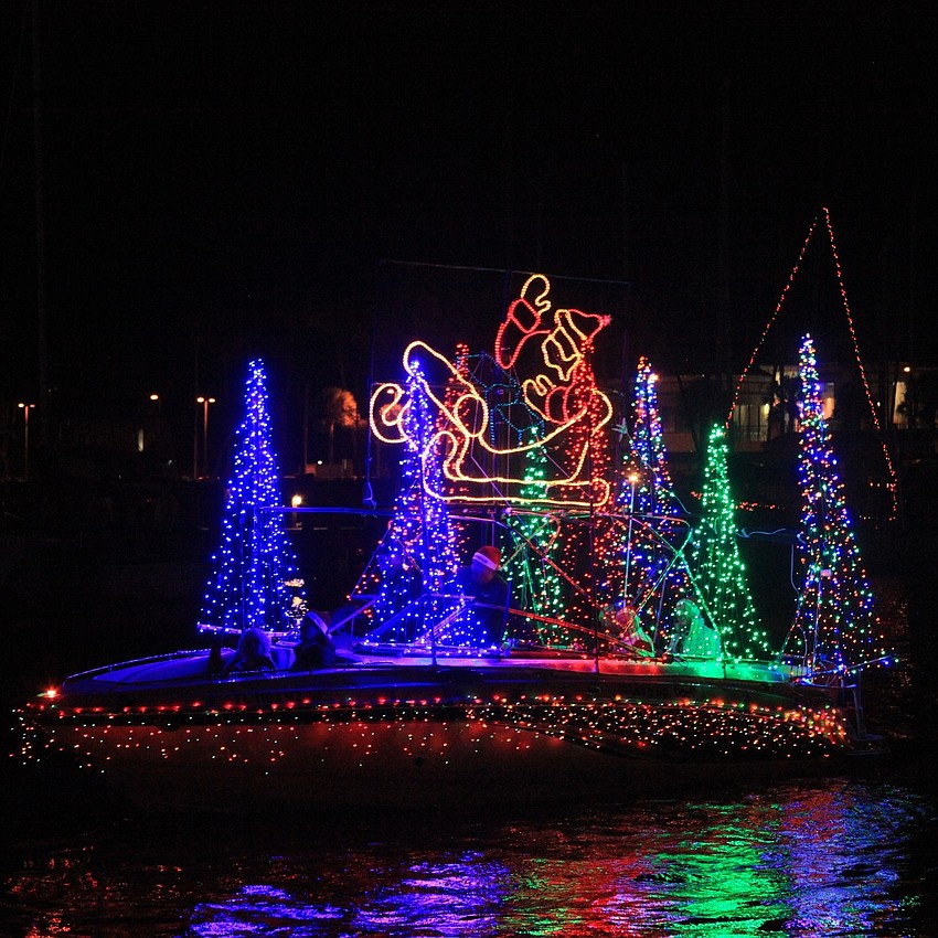 About 20 boats a year participate in the parade. Photo courtesy of Daytona Christmas Boat Parade/Facebook