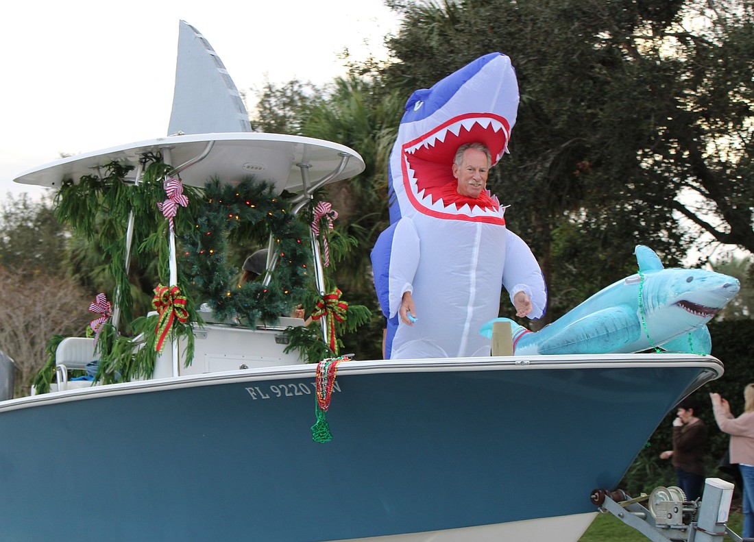 Charlie Shachat, a co-founder of the Foolishly Festive Christmas Parade, decided to be part of the show for the "Jaws" 50th anniversary.