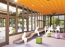 Selby Gardens Master Plan Phase 2 Learning Pavilion Interior rendering.