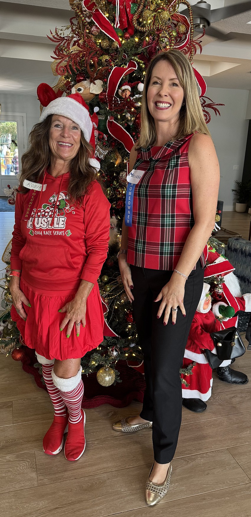 Volunteer Robin Maxwell and Melissa DeVriese, whose house was part of the 18th annual Tour of Homes. Courtesy photo