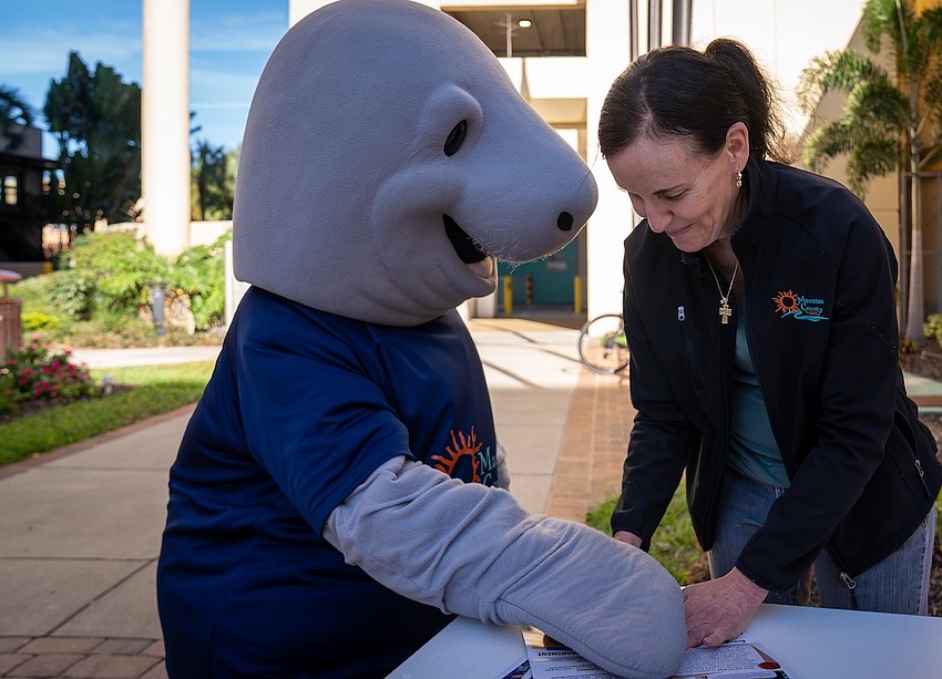 Cortez the manatee is a chatbot that answers questions on mymanatee.org, enabling county staff to focus on more complex queries.
